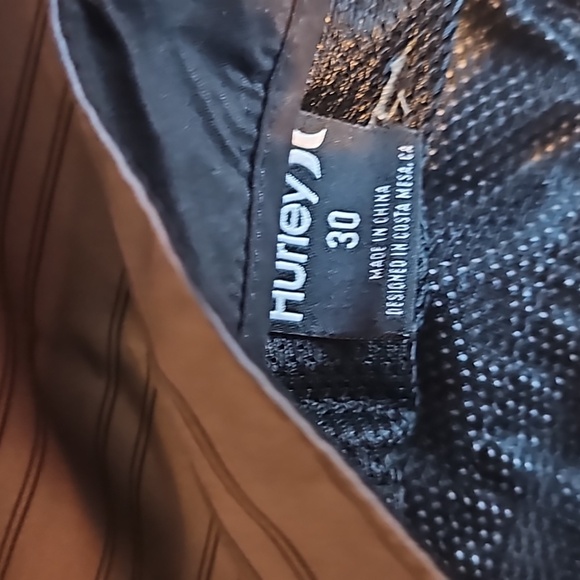 Hurley Men's Grey Striped Size 30 Shorts - Picture 4 of 5